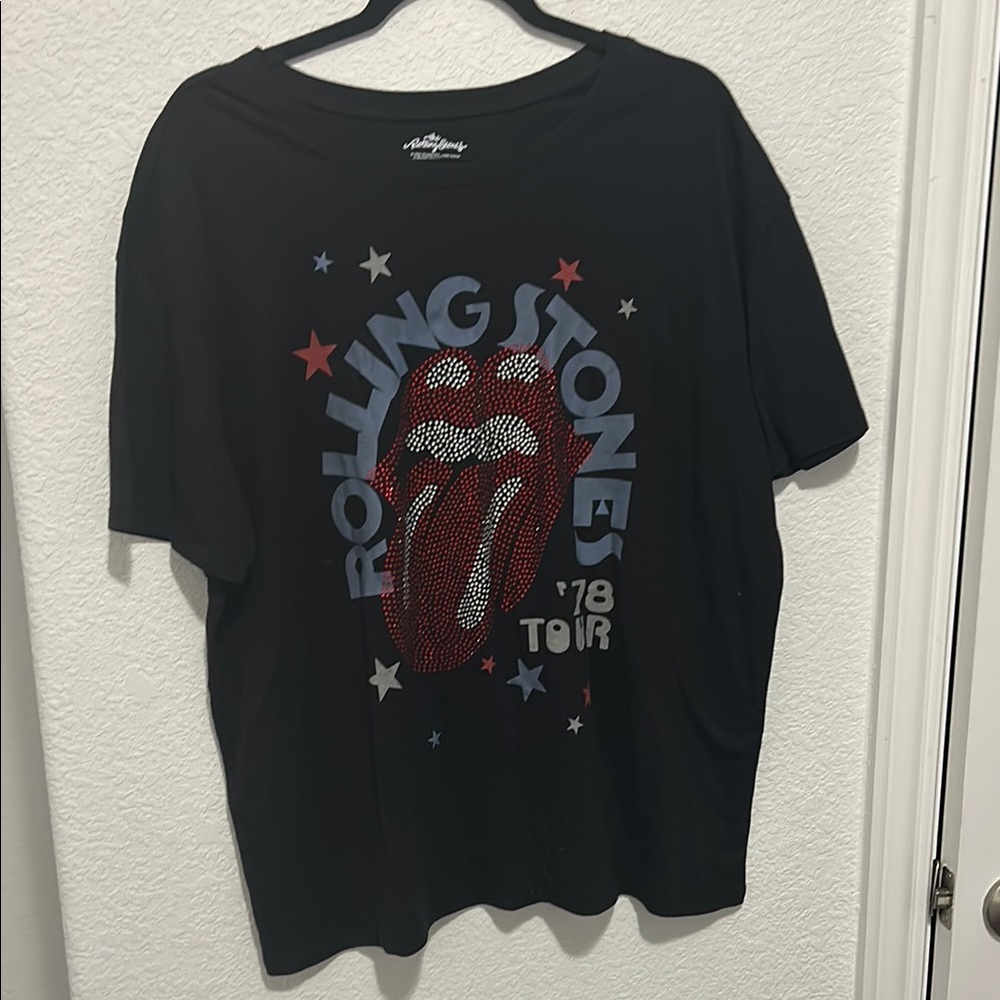 The Rolling Stones Black Short Sleeve Tee